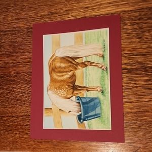 Head In The Bucket Original Watercolour Art By Janet Griffin-Scott